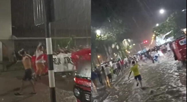 ¡En plena lluvia! Así celebraron los hinchas en Tingomaría el triunfo de Perú ante Paraguay ¡En plena lluvia! Así celebraron los hinchas en Tingomaría el triunfo de Perú ante Paraguay