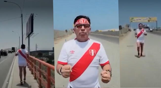 Ricardo Rondón cumple su promesa y corre en calzoncillos tras el triunfo de Perú ante Paraguay