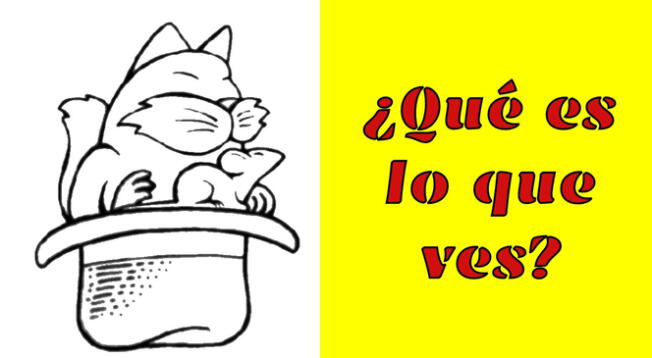 ¿Logras ver al gato oculto?