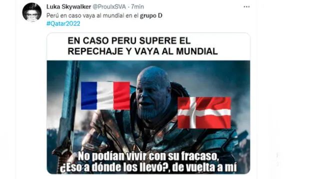 ¡Al mismo estilo de Thanos! Perú podría ser parte del Grupo D.