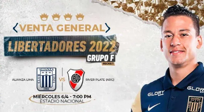 Alianza Lima recibirá a River Plate el miércoles 6 de abril.
