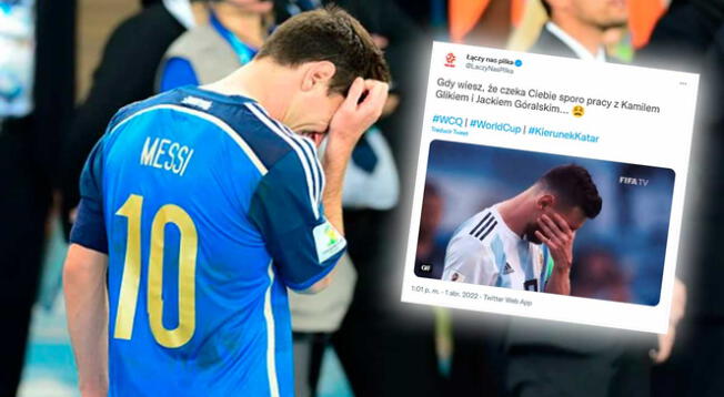 Polonia y el polémico tweet contra Lionel Messi