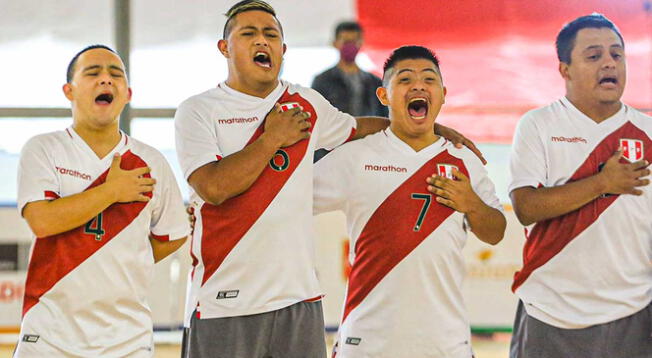 Selección de Fútsal Down en Mundial Lima 2022