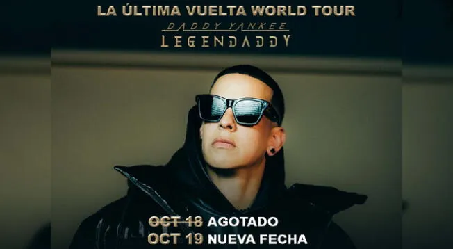 Segunda fecha para el concierto de Daddy Yankee en Perú. Segunda fecha para el concierto de Daddy Yankee en Perú.