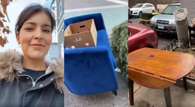 Facebook viral: chilena amobló su departamento en New York con basura de la calle Facebook viral: chilena amobló su departamento en New York con basura de la calle