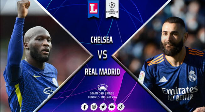 Real Madrid vs. Chelsea se enfrentarán en el Estadio Stamford Bridge.