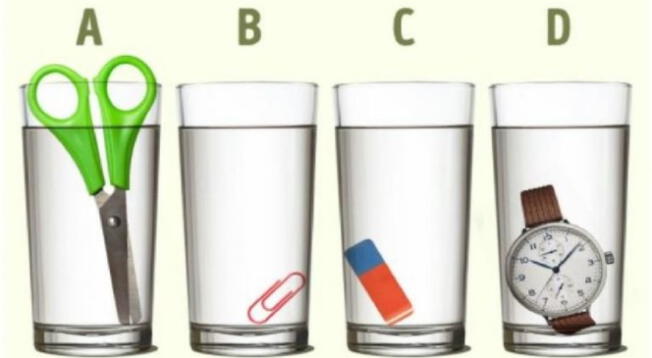 ¿Qué vaso tiene más agua? Resuelve este reto visual en segundos