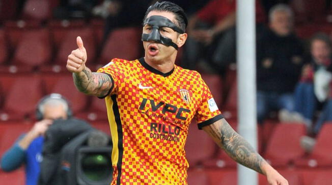 Gianluca Lapadula podría volver el domingo a jugar en Benevento. Foto: Benevento