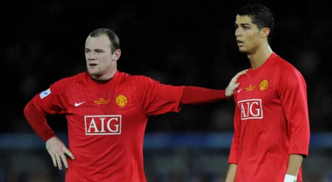 Cristiano Ronaldo y Wayne Rooney se coronaron campeones de la Champions League en la temporada 2007/2008.
