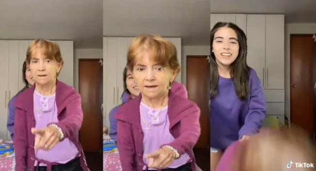 Anciana sufre aparatoso momento a causa de un efecto de TikTok.