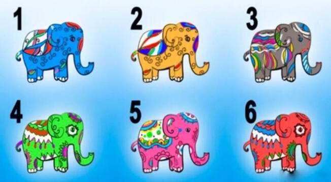 ¿Qué elefante te gusta más? Tu respuesta revelará detalles de tu personalidad