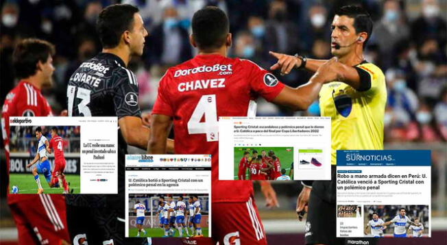 Prensa internacional se mostró indignada por el penal cobrado en el Sporting Cristal vs. U. Católica