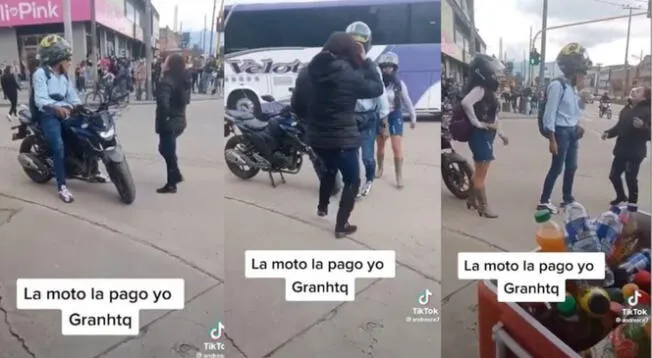 Mujer descubre que su pareja usa moto que le regaló para pasear con otra - VIDEO