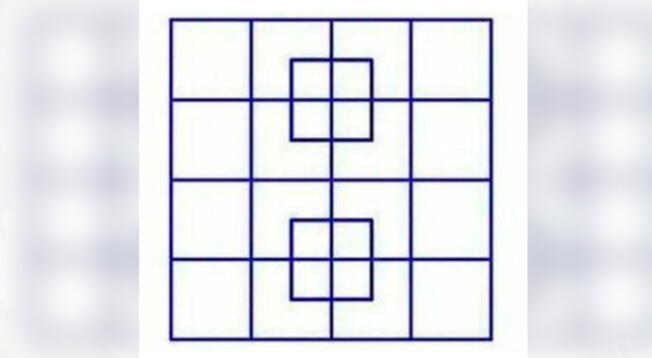 ¿Podrás resolver este reto visual? Indica cuántos cuadrados hay ¿Podrás resolver este reto visual? Indica cuántos cuadrados hay