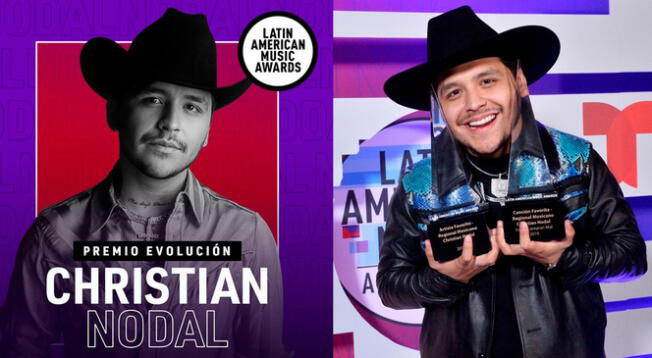 Christian Nodal está nominado en 5 categorías en los Latin AMAs 2022.