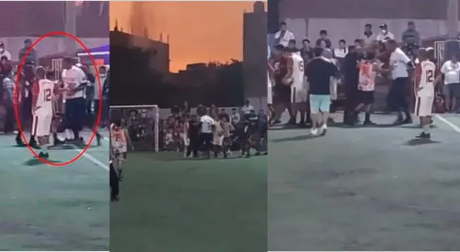 'Chiquito' Flores protagonizó una pelea en campeonato de barrio - VIDEO