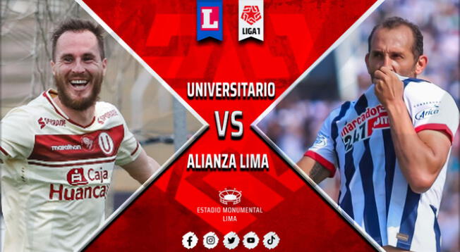 Universitario y Alianza Lima se enfrentarán en el Estadio Monumental.