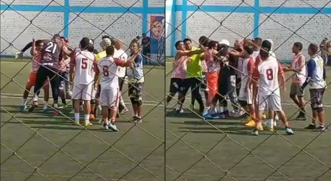 'Chiquito' Flores fue agredido en un campeonato de barrio y su reacción es viral - VIDEO