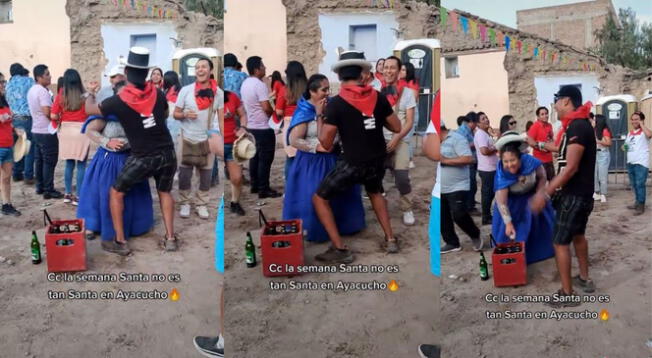 Ciudadanos disfrutan semana santa sacando los 'pasos prohibidos' en Ayacucho - VIDEO