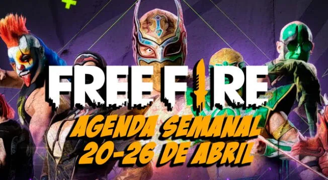 Free Fire: agenda semanal del 20 al 26 de abril