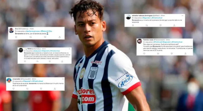 Cristian Benavente es duramente criticado por hinchas de Alianza Lima