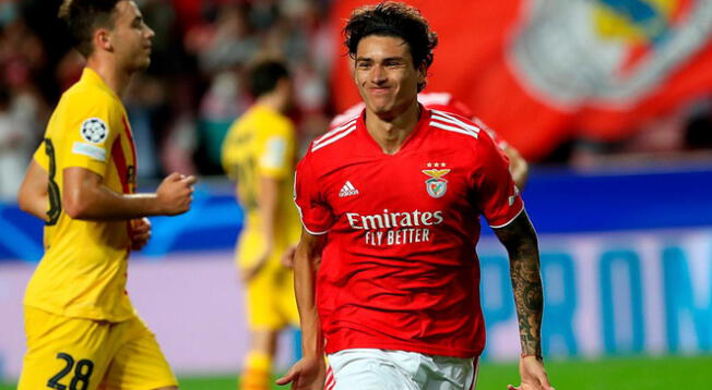 Darwin Nuñez lleva 25 goles en 26 partidos en la Liga de Portugal con Benfica.