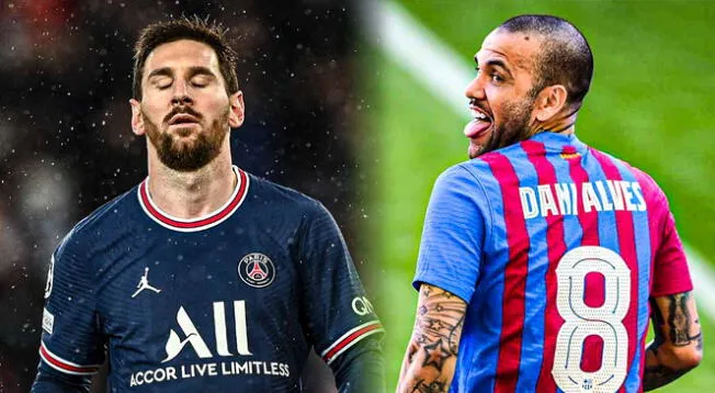 Dani Alves resalta sus títulos por sobre Lionel Messi