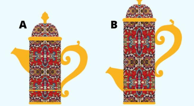 ¿Qué jarra lleva más té? Analiza y responde este complicado acertijo visual