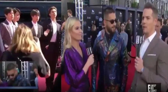 El momento incómodo que pasó Maluma por BTS en los Billboard Music Awards 2019