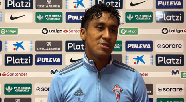 Renato Tapia brindó declariones tras empate de Celta