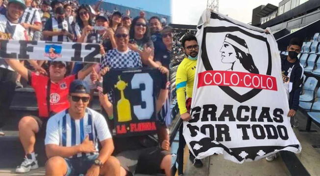 Hinchas de Colo Colo se hicieron presente en la victoria de Alianza Lima sobre Carlos Stein