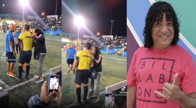 Tiktok: Carlos Víchez  "florea" al árbitro de Fútbol 7 en una 'pichanga'