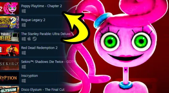 Poppy Playtime Chapter 2 entre lo más vendido de Steam Poppy Playtime Chapter 2 entre lo más vendido de Steam