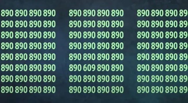 Encuentra el número '609' y resuelve el reto visual nivel EXPERTO en 5 segundos Encuentra el número '609' y resuelve el reto visual nivel EXPERTO en 5 segundos