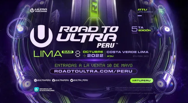 Road to Ultra Perú: Regresa a la Costa Verde el más reconocido festival de música electrónica