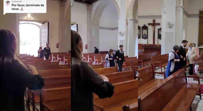 Con canción de Dragon Ball GT, hombre ingresó a iglesia para su boda