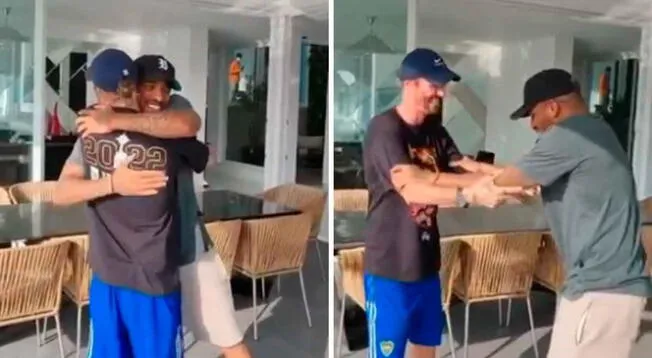 Jefferson Farfán y Nicolás Tagliani se reencontraron después de 18 años.