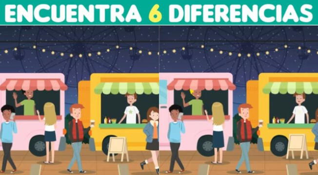 ¿Podrás ver las 6 diferencias? Atrévete a superar este reto visual en tiempo récord