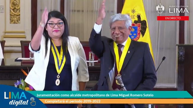 Miguel Romero Sotelo juramentó este lunes como nuevo alcalde de Lima