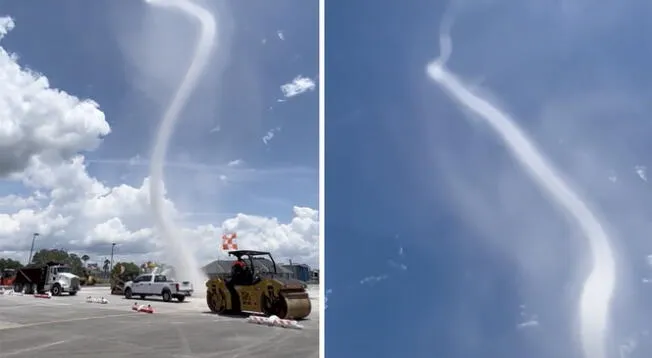 Mira el sorprendente video del tornado.