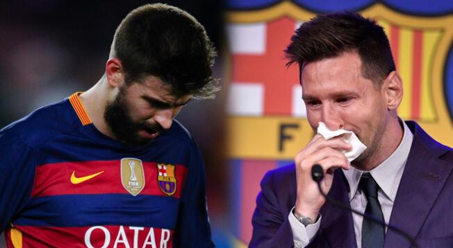 Gerard Piqué confesó que la pasó mal tras la salida de Lionel Messi