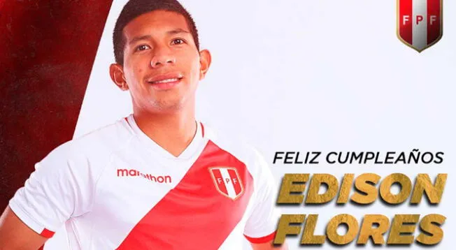 Edison Flores, el jugador de los goles importantes cumple este sábado 28 años.