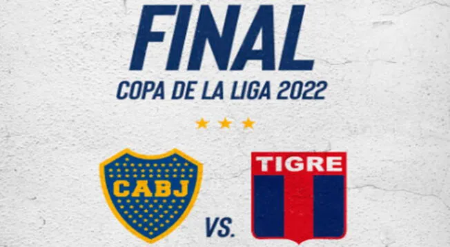 Boca enfrentará en la final de la Copa de Liga Profesional 2022 a Tigre