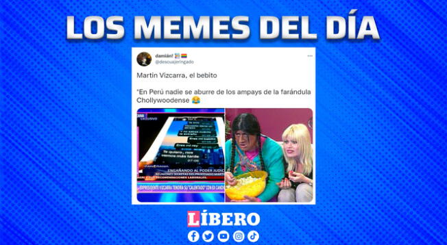 Internautas crean memes sobre la difusión de las supuestas conversaciones de Martín Vizcarra.