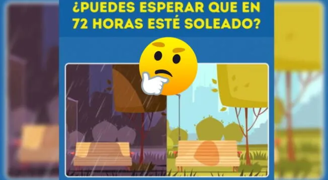 ¿Es posible que en 72 horas esté soleado? Resuelve el acertijo en 8 segundos