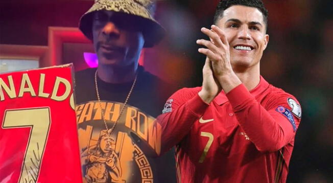 Snoop Dog se declara fan de Cristiano Ronaldo al recibir de obsequio su camiseta