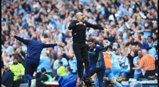 Pep Guardiola, campeón con Manchester City.