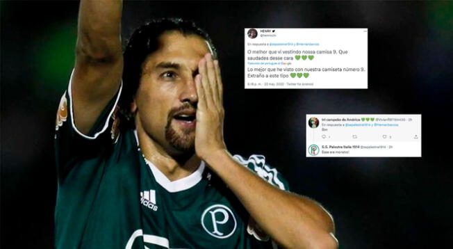 Hinchas de Palmeiras recordaron a Hernán Barcos