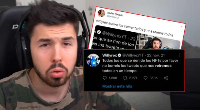 Willyrex es motivo de burla en redes sociales por caída de criptomoneda