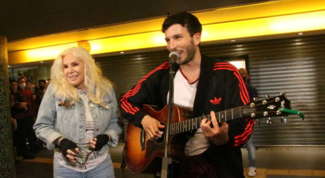 Susana Giménez y Sebastián Yatra cantan en el Subte